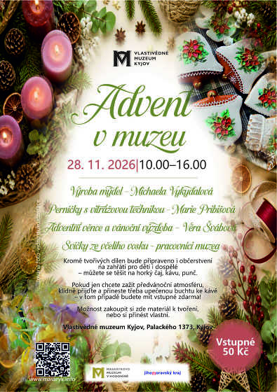 Plakát události Advent v muzeu