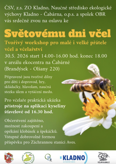 Plakát události Den včel na Čabárně