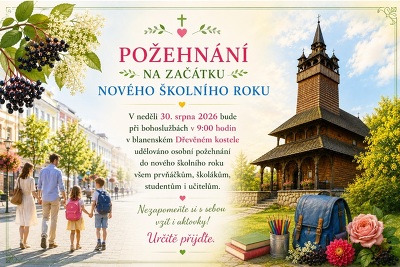 Plakát události Požehnání do nového školního roku.