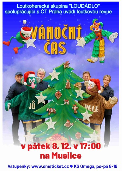 Plakát události Loutková revue: VÁNOČNÍ ČAS  s hosty JŮ a HELE