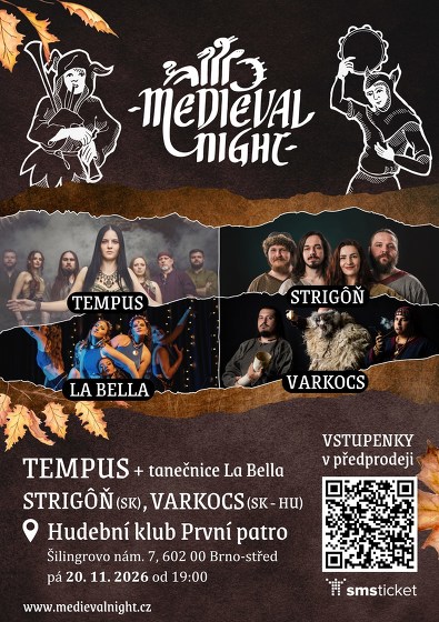 Plakát události Medieval Night (Brno)