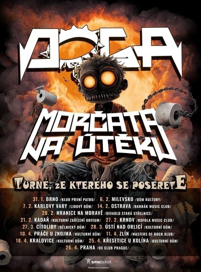 Plakát události Doga a Morčata na útěku – turné 2026