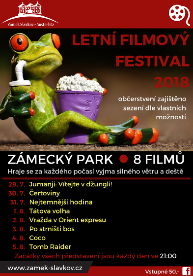 Plakát události Letní filmový festival v zámecké parku