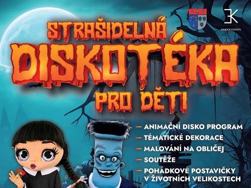 Plakát události Strašidelná diskotéka pro děti