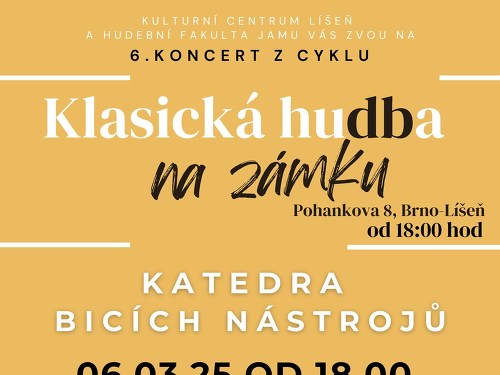 Plakát události Klasická hudba na zámku (Katedra bicích nástrojů)