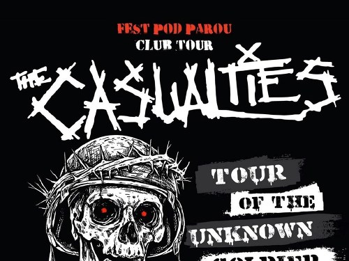 Plakát události The Casualties /USA/, Rumkicks /KR/, N.V.Ú a Ostrov P