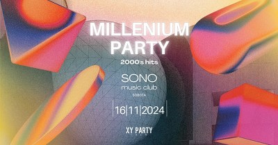 Plakát události Millenium Party 2000's | Sono Centrum | VIP vstupenky