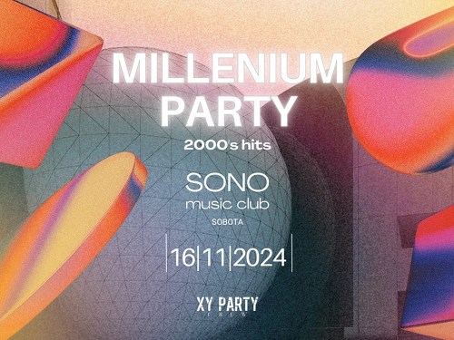 Plakát události Millenium Party 2000's | Sono Centrum | VIP vstupenky