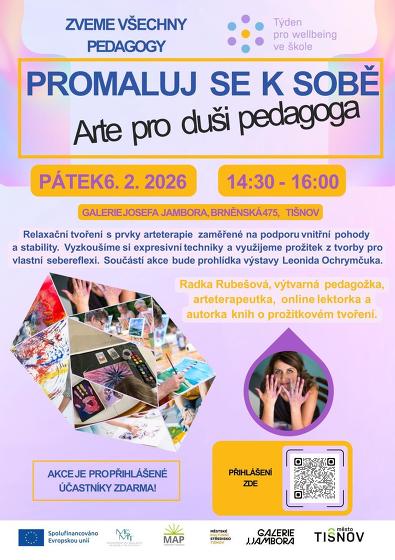 Plakát události Promaluj se k sobě/Arte pro duši pedagoga