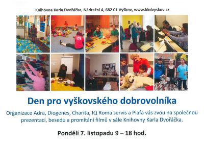 Plakát události Den pro dobrovolníka
