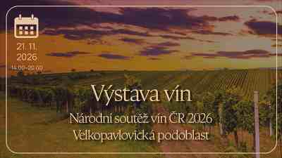 Plakát události Výstava vín Národní soutěže vín Velkopavlovické podoblasti