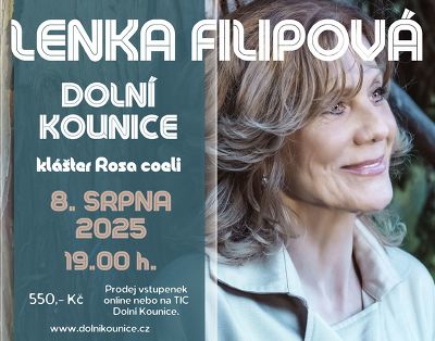 Plakát události Koncert: Lenka Filipová v Dolních Kounicích