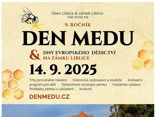 Plakát události Den medu 2025 - devátý ročník oblíbené akce je tu!