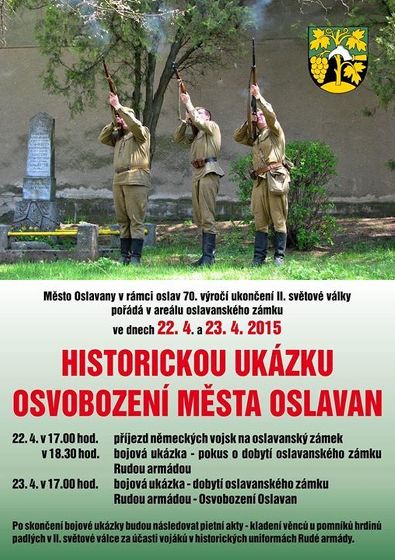Plakát události Historická ukázka osvobození města Oslavan