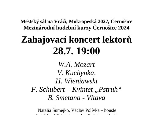 Plakát události Koncert lektorů MHK 2024