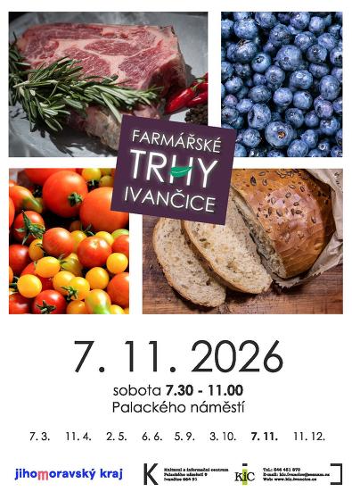Plakát události Farmářské trhy v Ivančicích