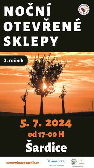 Plakát události Noční otevřené sklepy v Šardicích
