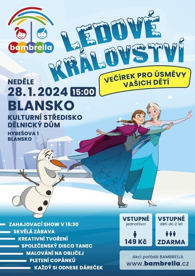 Plakát události Ledové království