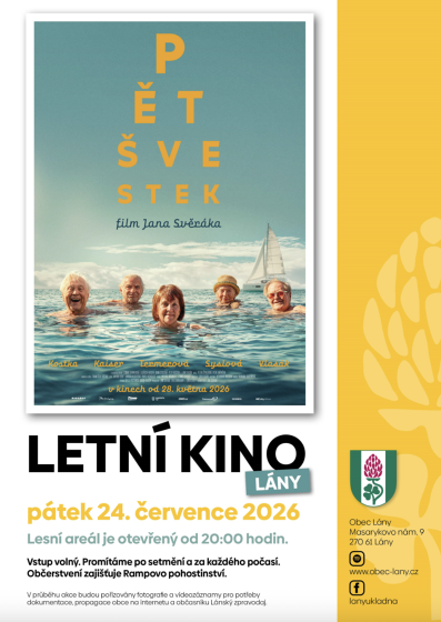 Plakát události Letní kino Lány - Pět švestek