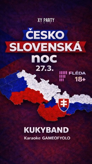 Plakát události Česko-Slovenská noc | Fléda club