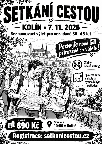 Plakát události SETKÁNÍ CESTOU - Seznamovací výlet