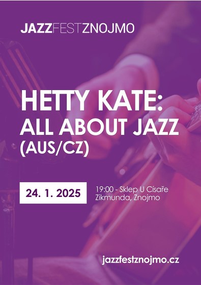 Plakát události Hetty Kate: All about Jazz (AUS/CZ)