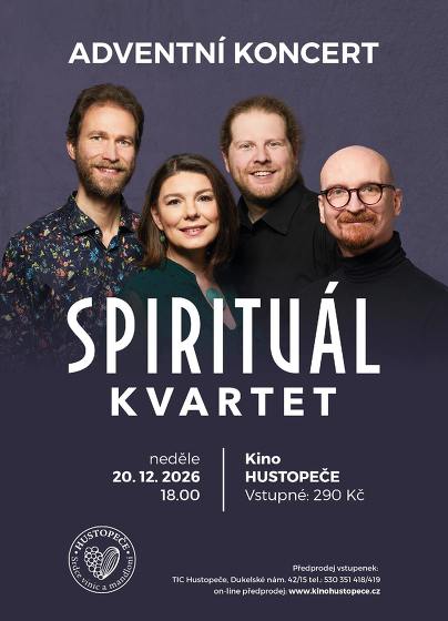 Plakát události Adventní koncert Spiritual kvartet