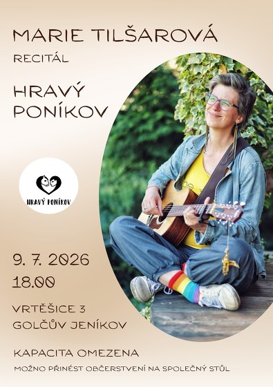 Plakát události Marie Tilšarová - recitál Golčův Jeníkov - Vrtěšice
