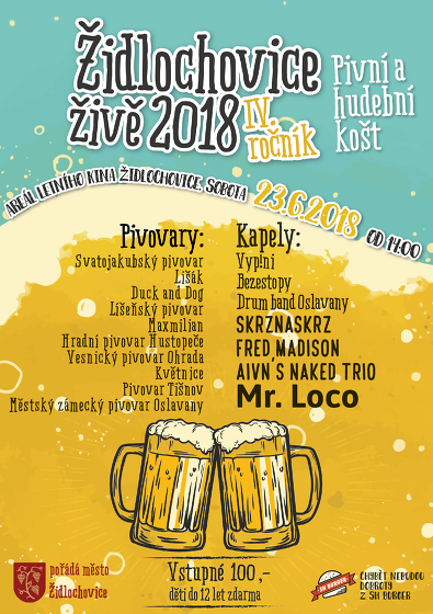 Plakát události Židlochovice živě 2018