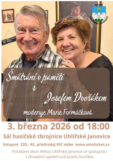 Plakát události Šmátrání v paměti s Josefem Dvořákem