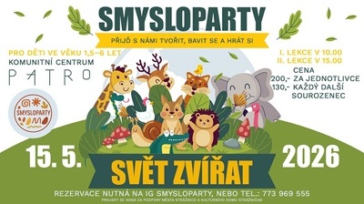 Plakát události Smysloparty - Svět zvířat