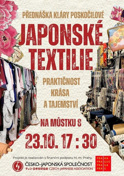 Plakát události Přednáška: Japonské textilie