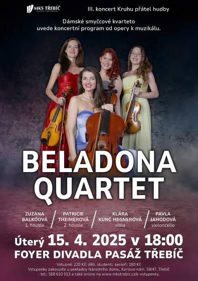 Plakát události Beladona Quartet