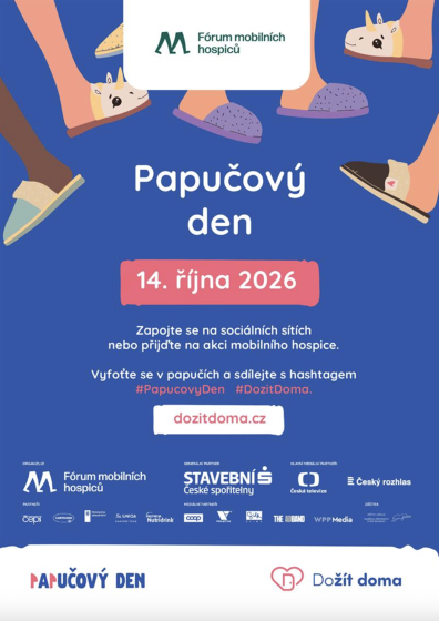 Plakát události Dožít doma - papučový den