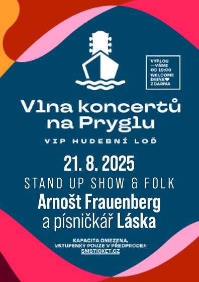 Plakát události Láska & A. Frauenberg (Stand up): Vlna koncertů na Pryglu