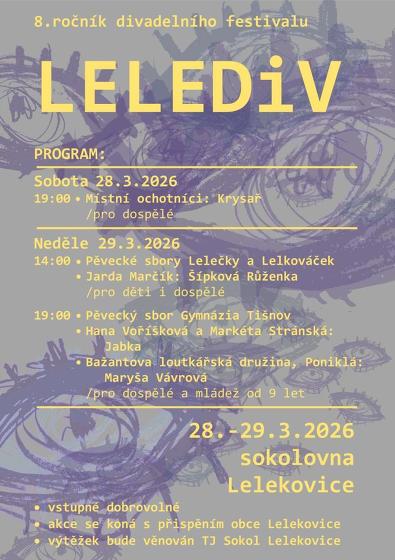 Plakát události Lelediv divadelní festival