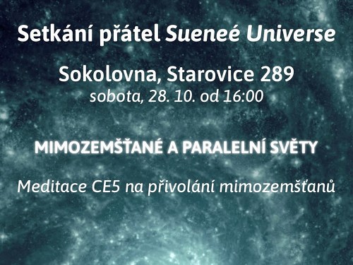Plakát události Setkání přátel Sueneé Universe ve Starovicích