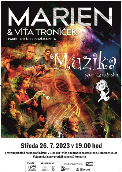 Plakát události Muzika pro Karolínku - Marien