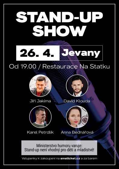 Plakát události Stand-up comedy Show v Restauraci Na Statku