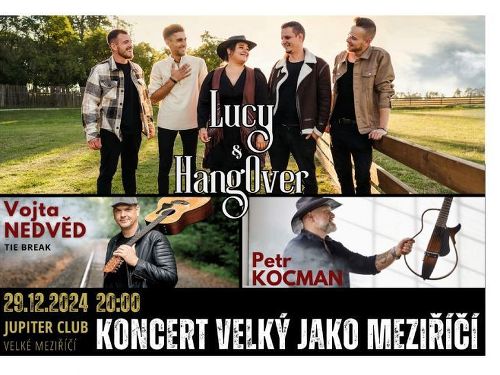 Plakát události koncert LUCY & HANGOVER