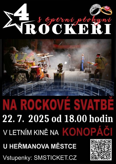 Plakát události 4 ROCKEŘI s operní pěvkyní  