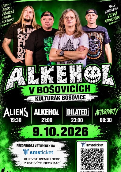 Plakát události Alkehol - Bošovice Live