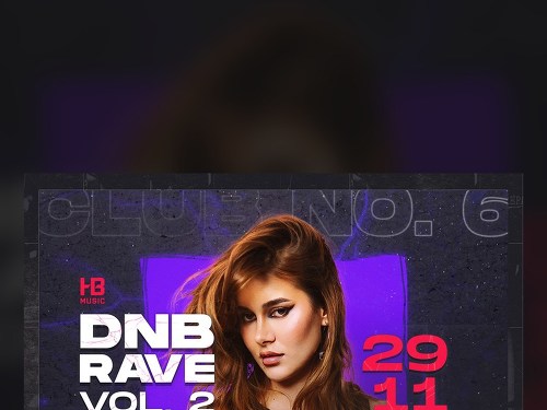 Plakát události DNB RAVE vol.2