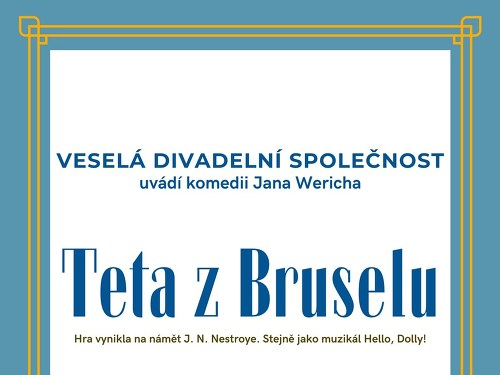 Plakát události Teta z Bruselu - repríza