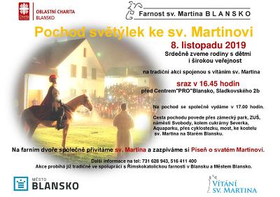 Plakát události Pochod světýlek ke sv. Martinovi