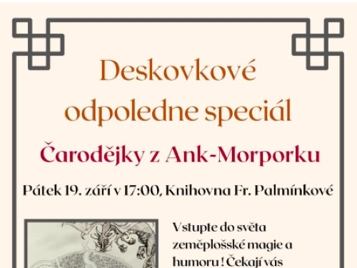 Plakát události Deskovkové odpoledne speciál