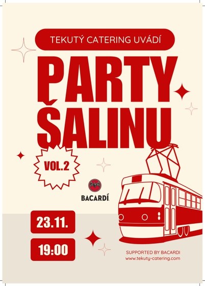 Plakát události Party šalina vol 2. Bacardi Edition