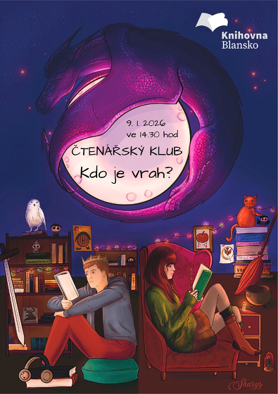 Plakát události Čtenářský klub pro mladé dospělé: Kdo je vrah?