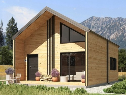 Dřevěný celoroční / rekreační domek 5 m x 7 m (35 m2)
