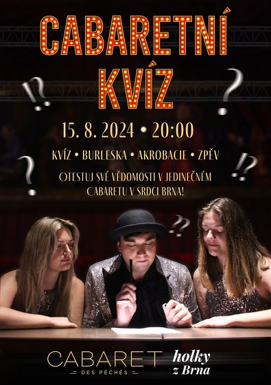 Plakát události Cabaretní kvíz x Holky z Brna